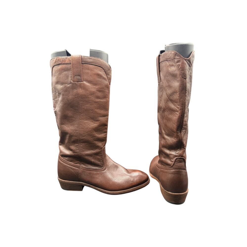 Dan Post Brown Leather Western Riding Boots Women’s 8.5 EUR 39